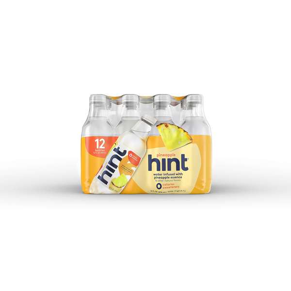 Hint Hint Pineapple Essence Water 16 fl. oz., PK12 HINT-PA